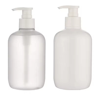 Bouteilles en plastique PET rechargeables de 400 ml avec pulvérisateur à pompe pour savon liquide, shampoing et gel lavant écologiques