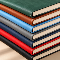 Carnet de notes personnalisé en cuir PU mat A5 avec logo, journal intime promotionnel multicolore pour entreprise, vente en gros