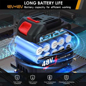 เครื่องเป่าลมไร้สายขนาดเล็ก 21V มอเตอร์ทองแดงความเร็วสูง แบบพกพา สำหรับเป่าใบไม้ พร้อมแบตเตอรี่ลิเธียมไอออน สำหรับทำความสะอาดสวน รุ่น CB13 Mi - Product Image 5