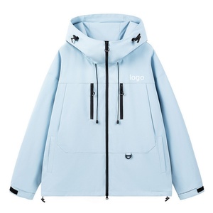 Aoyema personalizzato di alta qualità autunno inverno nuovo cappotto da donna da esterno antivento comoda <span class=keywords><strong>giacca</strong></span> ampia con cerniera con cappuccio - Product Image 1