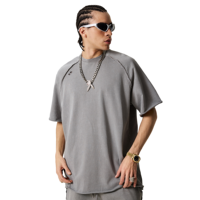 T-shirt de sport unisexe vintage oversize Essentials 100 % coton 330g uni à manches courtes séchage rapide respirant anti-boulochage