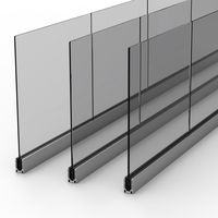 Rampe d'escalier intérieure fixée au mur / Garde-corps en verre sans cadre pour hôtel