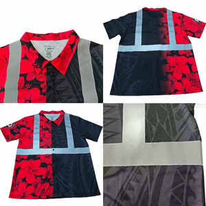 PURE Custom Full Buttons Hi Vis Polo de <span class=keywords><strong>manga</strong></span> corta de alta visibilidad reflectante de seguridad logotipo personalizado patrón de <span class=keywords><strong>tatuaje</strong></span> ropa de trabajo - Product Image 6