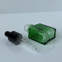 Flacon compte-gouttes rectangulaire en verre coloré de 30 ml et 40 ml, design personnalisé, pour huiles essentielles, flacons en verre pour désodorisant de voiture