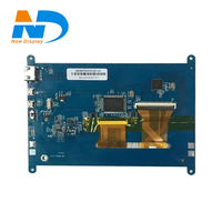 Monitor LCD de Marco Abierto con Pantalla Táctil IPS de 7 Pulgadas, Resolución 1024x600, Fuente de Alimentación USB 5V 2A para Raspberry Pi