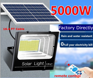 Fábrica <span class=keywords><strong>Solar</strong></span> Led Light 100W 200W 300W Exterior/<span class=keywords><strong>Navidad</strong></span>/Lámpara de iluminación de jardín + <span class=keywords><strong>Panel</strong></span> <span class=keywords><strong>solar</strong></span> + Batería de iones de litio Todo en uno IP67 CE - Product Image 4
