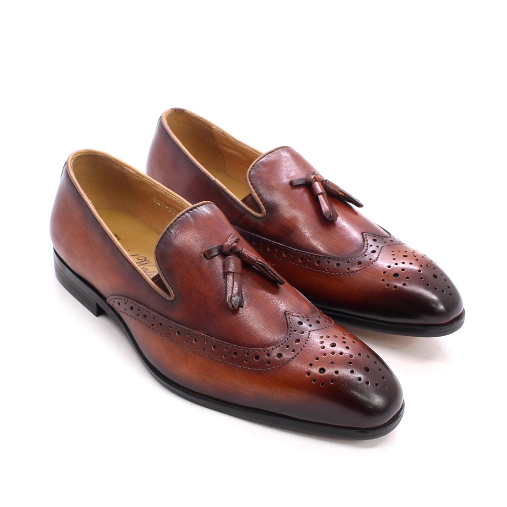 Лидер продаж 2021, классические туфли из натуральной кожи с бахромой для мальчиков, удобная обувь для отдыха для мальчиков, вечерняя Уличная обувь черного и коричневого цвета