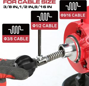 1.2 inch đường kính cống rắn tập tin đính kèm đa chức năng cắt tương thích 1.5-3 inch Ống xóa quy mô rễ cây cho - Product Image 3