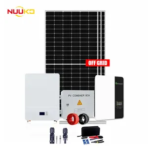 نظام الطاقة الشمسية بالكامل من NUUKO بقوة 25 كيلو وات و 30 كيلووات ونظام شمسي إيقاف عن الشبكة