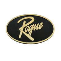 Plaque signalétique en acier inoxydable de forme personnalisée gravure 3D autocollant en métal gaufré équipement personnalisé en métal vin boisson
