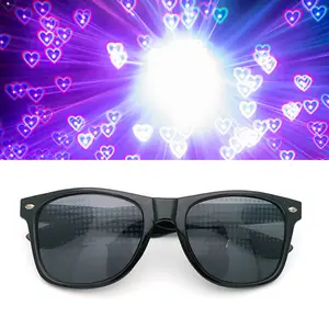 Light Shows Fireworks/Heart Shape Diffraction Special Effects Glasses 3D Effects Party Sunglasses