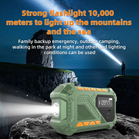Radio Solar Portátil de Emergencia para Montañismo H30 AM/FM/WB, con Linterna y Alarma SOS, Resistente al Agua IPX4, Fabricada en ABS
