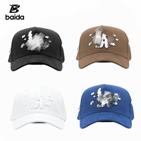 Casquettes de baseball unisexes de haute qualité à 5 panneaux en daim respirant et imperméable, avec visière incurvée, motif feuille en strass et imprimé léopard