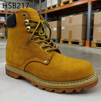 LXG, Chaussures de travail en cuir gaufré de qualité supérieure, populaires sur le marché jamaïcain, pour conditions difficiles, avec semelle Goodyear Welt, modèle HSB141