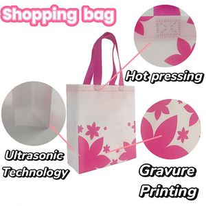 Bolsa de Regalo Navideña Personalizada, Reutilizable y Reciclable, de Tela No Tejida, con Asa Larga - Product Image 3