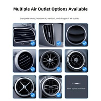 Support magnétique pour téléphone UGREEN à fixation sur grille d'aération de voiture avec base rotative et matériau en caoutchouc