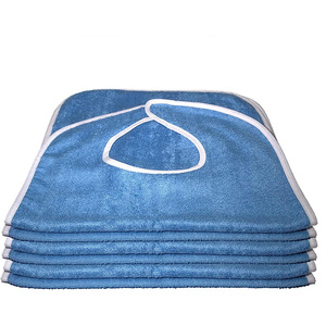 Bavoirs pour adultes hommes femmes manger tissu pour personnes âgées et handicapées réglable Super doux 100% éponge tissu <span class=keywords><strong>bavoir</strong></span> tablier <span class=keywords><strong>adulte</strong></span> - Product Image 2