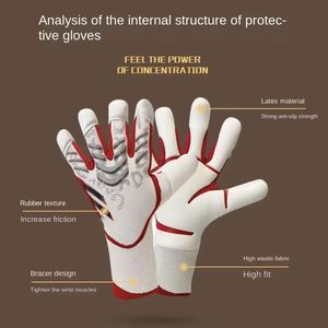 <span class=keywords><strong>Guanti</strong></span> da Portiere da Calcio Nuovi di Grande Successo in Pelle con Dorso Rovescio e Dita Half Pipe, Traspiranti e Resistenti all'Usura - Product Image 2