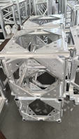 Structure modulaire en alliage d'aluminium à connexion par goupilles, cadre carré, éclairage de scène portable pour expositions