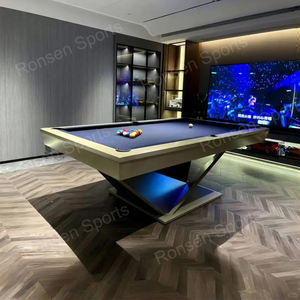 Mesa de billar de pizarra de 8 pies 9 pies estilo moderno precio barato PRODUCCIÓN DE FÁBRICA de calidad superior con tapa - Product Image 6