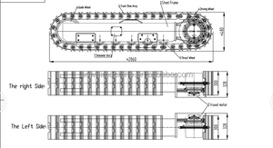 Rubber Track Crawler Undercarriage Systems Tracked Carrier Chassis From 0.5TONS to 12TONS 1 Year Warranty Shandong China - Product Image 4