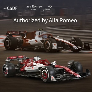 1868 Pezzi CaDa C64005 Nuova Auto da Corsa Alfa Romeo <span class=keywords><strong>F1</strong></span> in Scala <span class=keywords><strong>1</strong></span>:8, Mattoncini da Costruzione Fai-da-Te, Giocattolo per Bambini, Regalo di Natale - Product Image 2