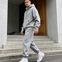 Hoodie dengan Lapisan Fleece Tebal, Set Hoodie dan Celana Panjang Oversize, Model Cut Out Middleman