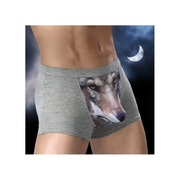 3D Originality Animal Print Comfortable Modal Boxers For Men High Quality Plus Size Underwear Men Sexy