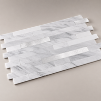 Autocollant de sol en PVC auto-adhésif de luxe, ignifuge, imperméable, résistant à l'humidité, texture marbre, carrelage mosaïque à coller