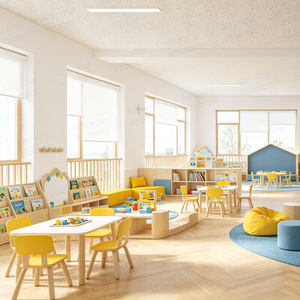 Ensemble de meubles de maternelle Kainice Modern Reggio Montessori, table et <span class=keywords><strong>chaise</strong></span> en bois pour enfants, pour garderie, crèche, salle de classe - Product Image 3