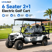 Carrito de Golf UCB-14 para 6 Pasajeros, para Campos de Golf, Zonas Escénicas, Parques y Proyectos Turísticos, con Volante a la Derecha