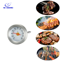 Termometer Makanan Dapur Presisi Tinggi SW 60mm, Pengukur Suhu Memasak, Dial Mudah Dibaca, Termometer Daging, Peralatan Dapur