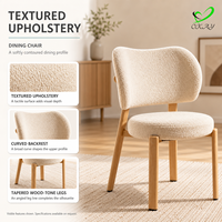 Chaise d'appoint tendance de style mid-century moderne, résistante aux rayures, en tissu, pour hôtel, café, maison, fabrication directe d'usine OKAY
