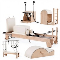 Ensemble Pilates 5 en 1 OEM, lit Cadillac Reformer en bois, équipement complet d'entraînement Pilates pour studio de yoga