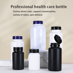 <span class=keywords><strong>100</strong></span> 120 200 250 400 ml Capsule chai với nắp bằng chứng giả mạo nhự<span class=keywords><strong>a</strong></span> Mẫu Jar Đen Pet vitamin Trắng lật Top Tablet container - Product Image 2