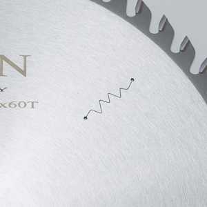 Hoja de sierra Circular de acero de alta velocidad soldada con láser de 300mm industrial GMN OEM para corte de madera contrachapada MDF 144 dientes duradero 3 años - Product Image 4