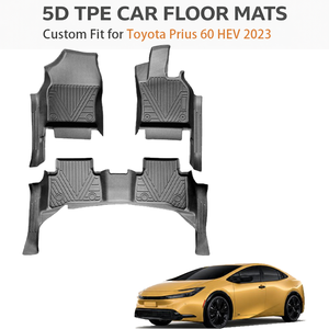 Alfombrillas de TPE para Toyota Prius 60 HEV 2023 LHD 5D, Alfombrillas Personalizadas para Todo Clima, Impermeables, Fabricante OEM - Product Image 1