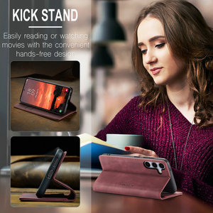 Coque CaseMe Top Vente en Cuir et TPU pour <span class=keywords><strong>Samsung</strong></span> <span class=keywords><strong>Galaxy</strong></span> S25, Étuis Portefeuille pour Téléphones Mobiles <span class=keywords><strong>Samsung</strong></span> A16 A06 A26 A36 A56, Coque à Rabat - Product Image 4