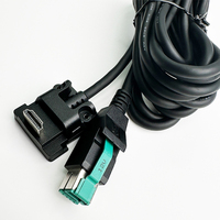 Câble USB HDMI mâle alimenté par 12V pour système POS