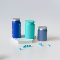 Kustom mewah 100ml 150ml kemasan logam wadah pil Tablet Vitamin aluminium botol untuk suplemen