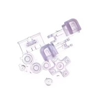 Boutons transparents transparents de couleur pour console de jeu GBA SP Boutons couleur L R Bouton D Pad Mod Kit Pièces de rechange