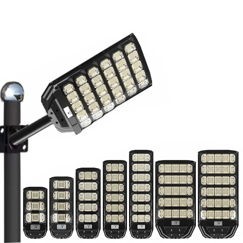 Zhongshan Manufacturer Solar Powered All In One 300W 500W Led Waterproof Integrated Outdoor Solar Street Light With Solar Panel