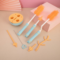 Brosse de nettoyage en silicone OEM en gros pour biberons – Outil de nettoyage pour biberons de bébé