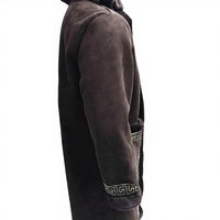 CCY Thobe d'hiver personnalisé pour hommes arabes, style Eid, avec capuche, en fausse fourrure, daim et suède, type Bisht Koweïtien, de luxe, avec poche Farwa