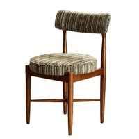 Chaise de salle à manger en bois, chaise à dossier, chaise de coiffeuse, chaise de loisirs, style ethnique/exotique, style jardin crème/inspiré de Monet