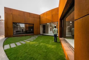 Revêtement mural perforé en acier Corten découpé au laser, aspect rouille naturelle, panneaux décoratifs pour projets hôteliers - Product Image 2