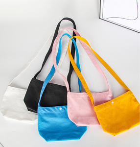Bolso Bandolera de Lona para Mujer, Diseño Coreano Japonés, Moderno y Novedoso, Bolso de Hombro Individual para Compras - Product Image 1