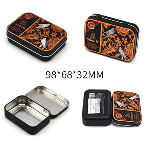 Boîte <span class=keywords><strong>en</strong></span> métal personnalisée imprimée pour bonbons énergétiques, boîte à menthe à couvercle rabattable, boîte <span class=keywords><strong>en</strong></span> métal à charnière de qualité alimentaire pour confiseries et sucreries - Product Image 3