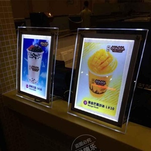 Acrylic <b>Light</b> <b>Box</b> Hanging/Desktop <b>Led</b> <b>Light</b> <b>Box</b> Frame Slim <b>Led</b> Lightbox Display - Product Image 3