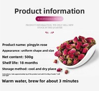 Teh Herbal Premium Gold Edge Rose untuk Kesehatan, Kecantikan, dan Pemutih Kulit, Teh Daun Mentah, Kemasan Botol/Kotak 250g, Merek FANGLEI, Teh Celup, Makanan